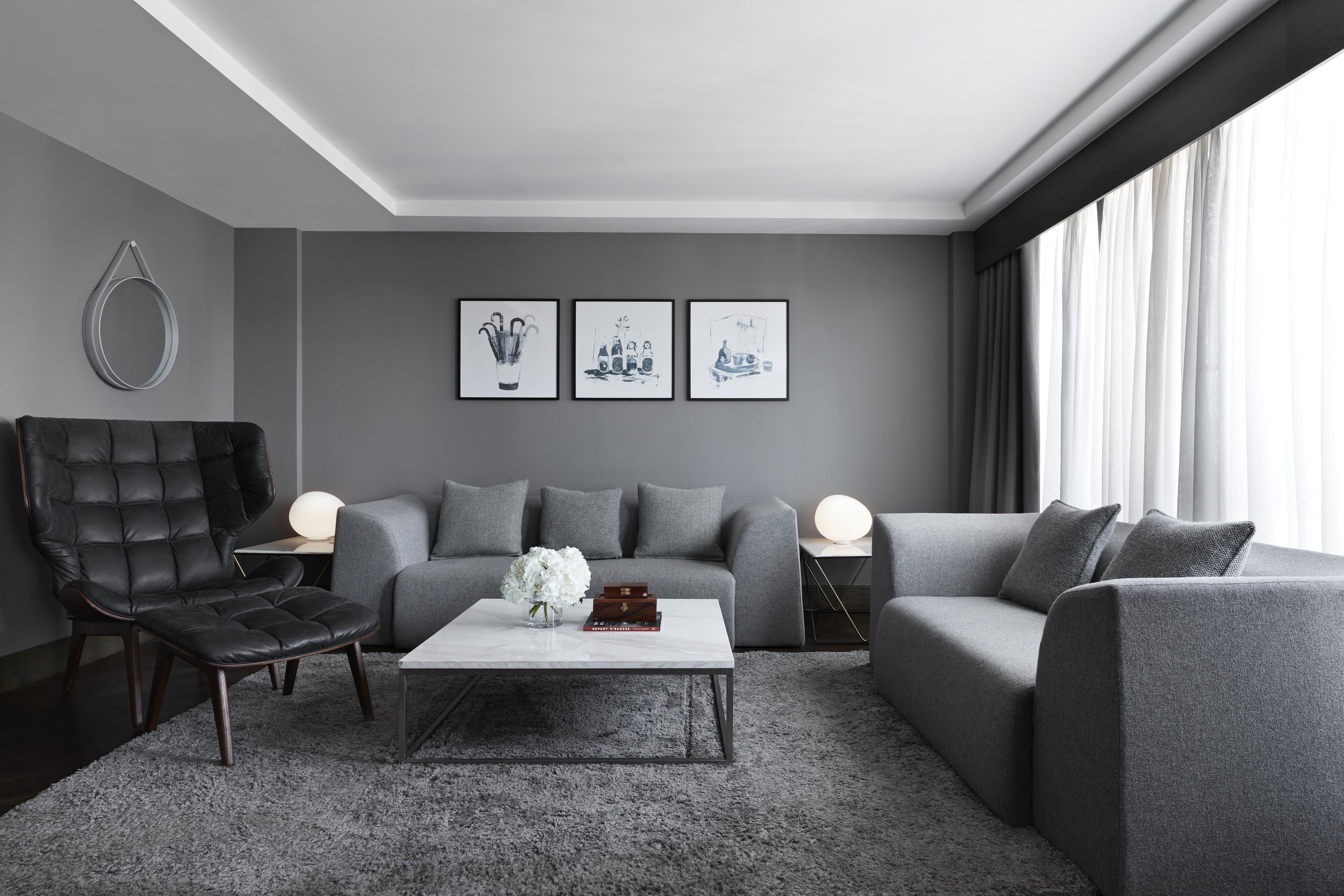 Kimpton Blythswood Square Hotel & Spa By Ihg Глазго Экстерьер фото A 3D rendering of a living room